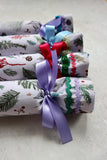 Blush Ferns - Handmade Fabric Christmas Crackers