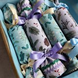 Blush Ferns - Handmade Fabric Christmas Crackers