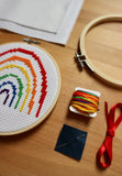 Rainbow Cross Stitch Kit | Beginners