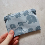 Grey Elephants Coin Purse