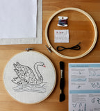 Black Swan Embroidery Kit | Nora Wright Collaboration