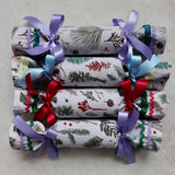 Blush Ferns - Handmade Fabric Christmas Crackers