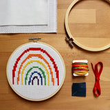 Rainbow Cross Stitch Kit | Beginners