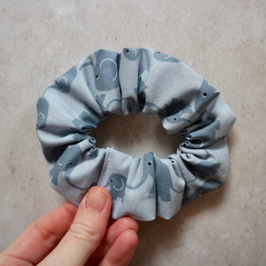 Grey Elephants Hair Scrunchie