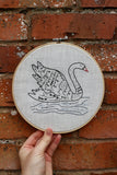 Black Swan Embroidery Kit | Nora Wright Collaboration