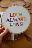 Love Always Wins Cross Stitch Kit