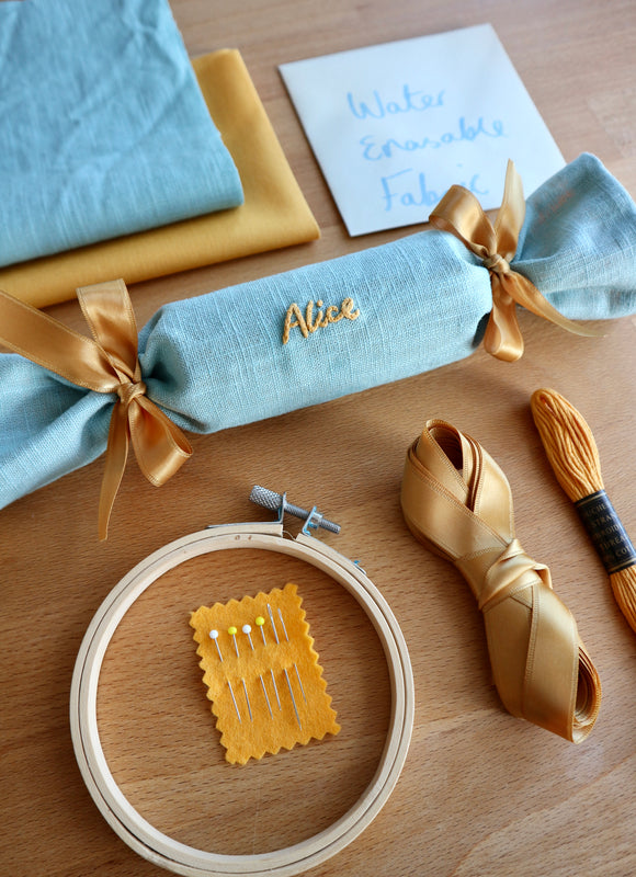 Embroider your own Fabric Crackers Kit