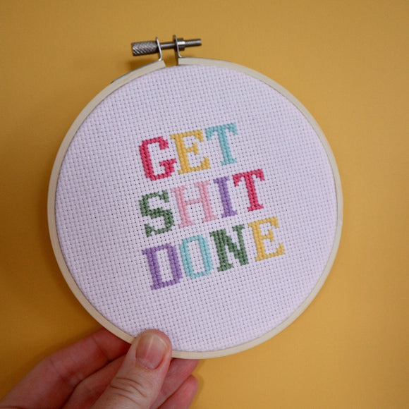 Get Sh*t Done Cross Stitch Kit
