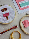 Fab Ice Lolly Cross Stitch Kit | Beginners